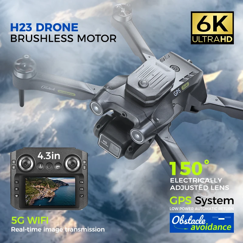 【TYRC H23】Rc Camera drone 6K professional high-definition With screen camera long-lasting brushless motor obstacle avoidance