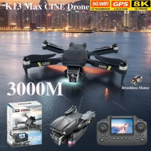 K13 MAX Drone 8K 5G HD Dual Camera FPV WIFI Brushless Motor Quadcopter with Obstacle Avoidance for Aerial Photography and Gift