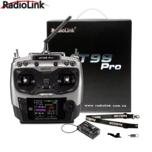 Radiolink AT9S Pro RC Transmitter 10/12CH 2.4G RC Radio Controller w/ R9DS Receiver for RC Racing Drone/Fixed Wing/Car Vehicles