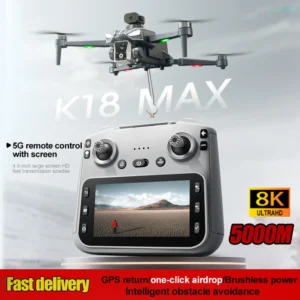 K18 MAX 8K Professional Drone GPS Return Brushless Quadcopter Long Endurance Obstacle Avoidance Remote-controlled Aircraft Boy