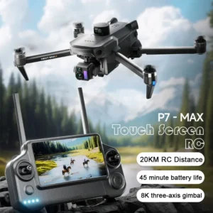 P7 MAX High-end Professional GPS Drone 8K With Screen Remote Control 20km Digital Image Transmission Brushless RC Quadcopter Toy