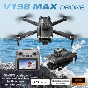 New For Xiaomi V198 GPS MAX Drone with 8k professional HD camera 5G WiFi Brushless laser barrier avoidance Folding quadcopter