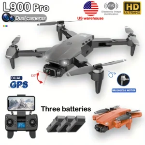 L900 Pro 4K Drone with 5G GPS HD Dual Camera Brushless Motor Foldable Quadcopter 1.2KM Range Ideal for Aerial Photography