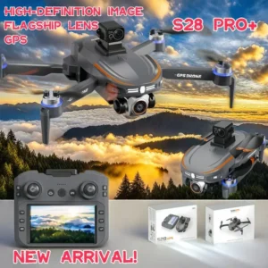 New S28 Large Size Screen Drone GPS Automatic Return Four Obstacle Avoidance High Definition Remote Control Mavic Mini