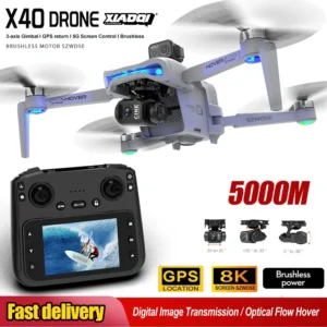 X40 MAX GPS Drone 8K Professional Dual Camera 3-axis Gimbal 5G Digital Image Transmission Obstacle Avoidance RC Quadcopter Dron