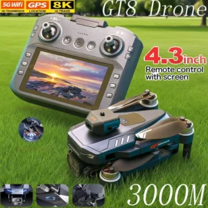NEW GT8 Pro RC Drone 2.4G GPS 8K HD Aerial Photography Quadcopter with Dual Cameras Remote Control Drone Kids Beginner Toy Gifts